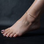 Monteluvia, Curb Anklet, Gold 10k, Yellow gold, Solid gold